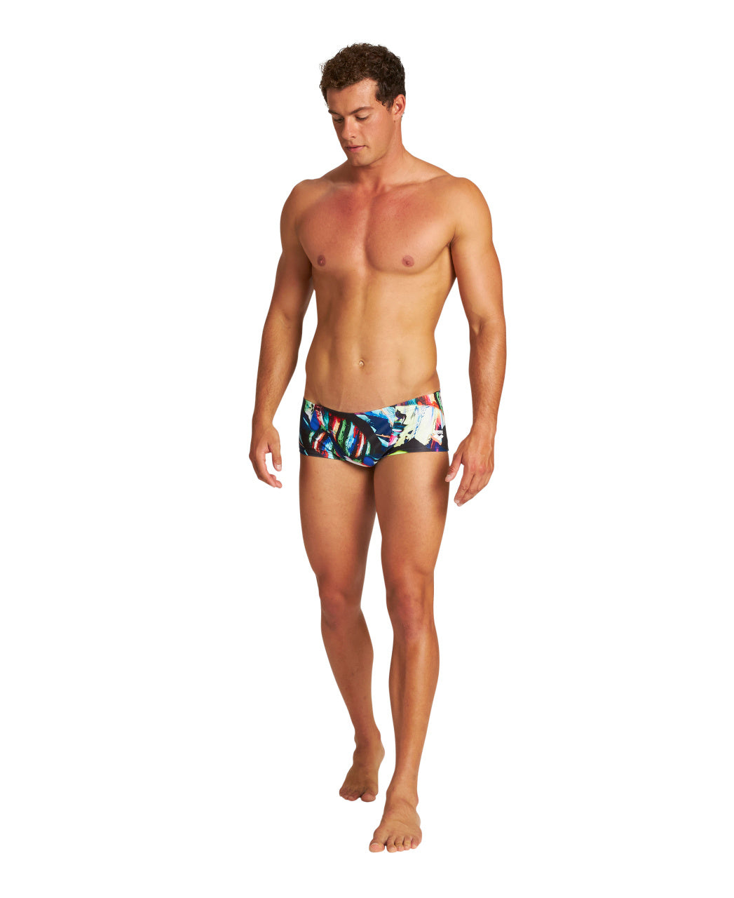 MEN COLOURFUL PAINTINGS LOW WAIST SHORT