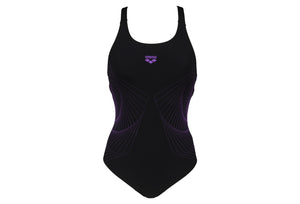 WOMEN SPIRAL VISION SWIM PRO BACK ONE PIECE -  Black Black