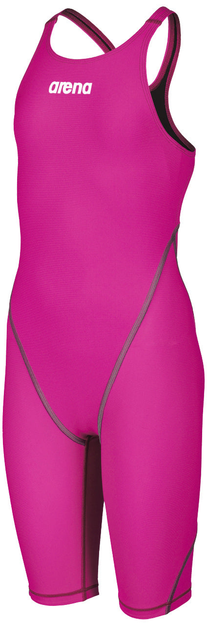 GIRLS POWERSKIN ST 2.0 - OPEN BACK JUNIOR - FUCHSIA – FINA APPROVED