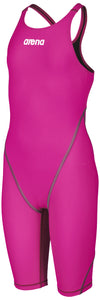 GIRLS POWERSKIN ST 2.0 - OPEN BACK JUNIOR - FUCHSIA – FINA APPROVED