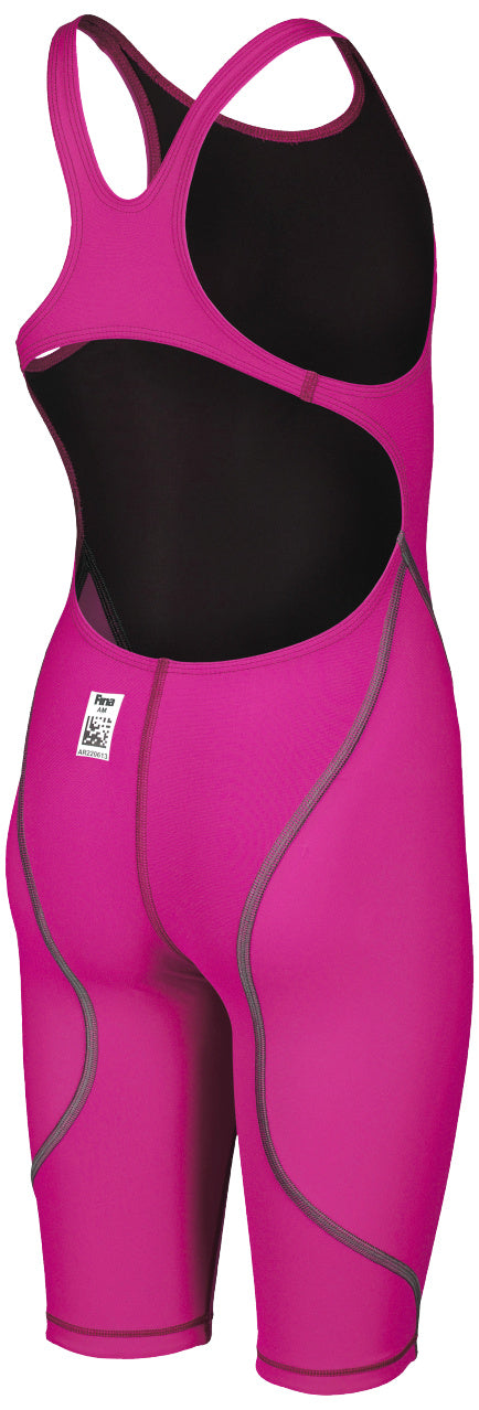 GIRLS POWERSKIN ST 2.0 - OPEN BACK JUNIOR - FUCHSIA – FINA APPROVED