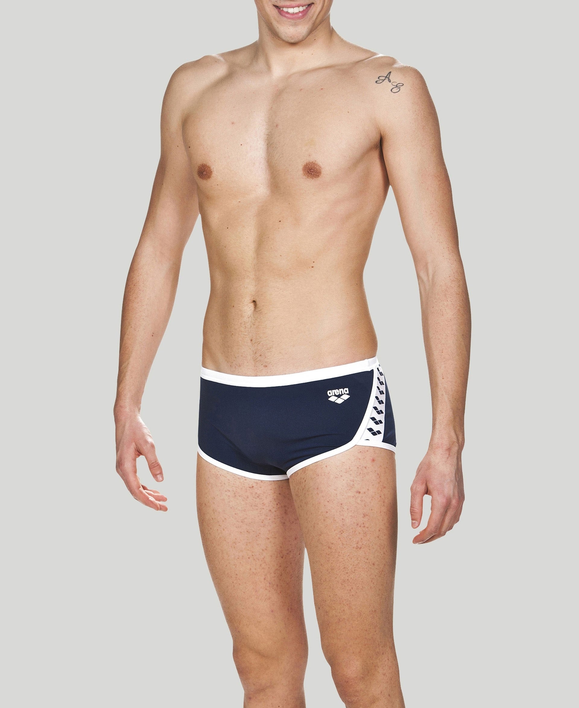 Men Team Stripe Low Waist Short