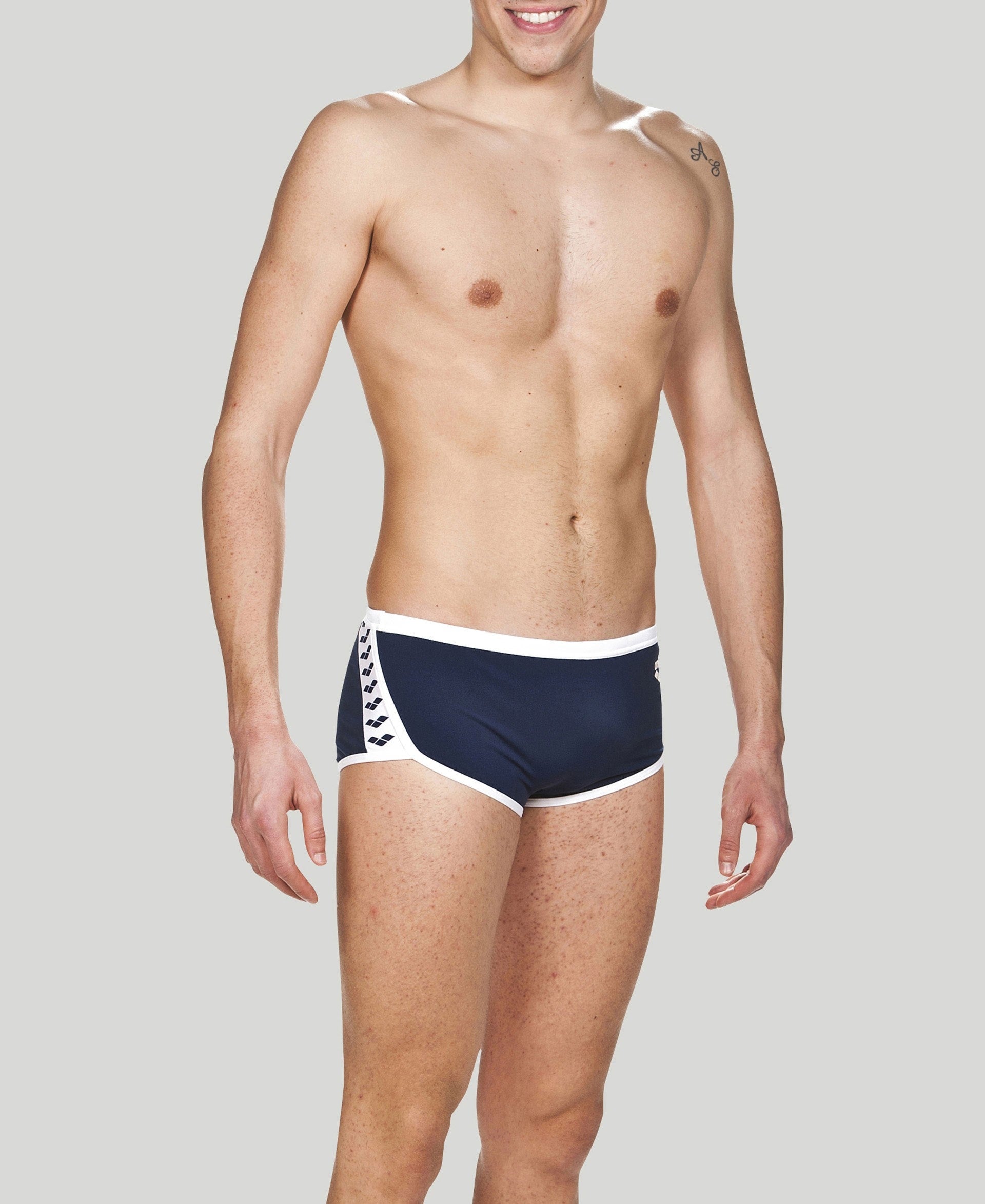 Men Team Stripe Low Waist Short