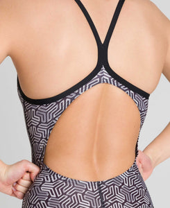 Women Kikko Light Drop Back One Piece Black