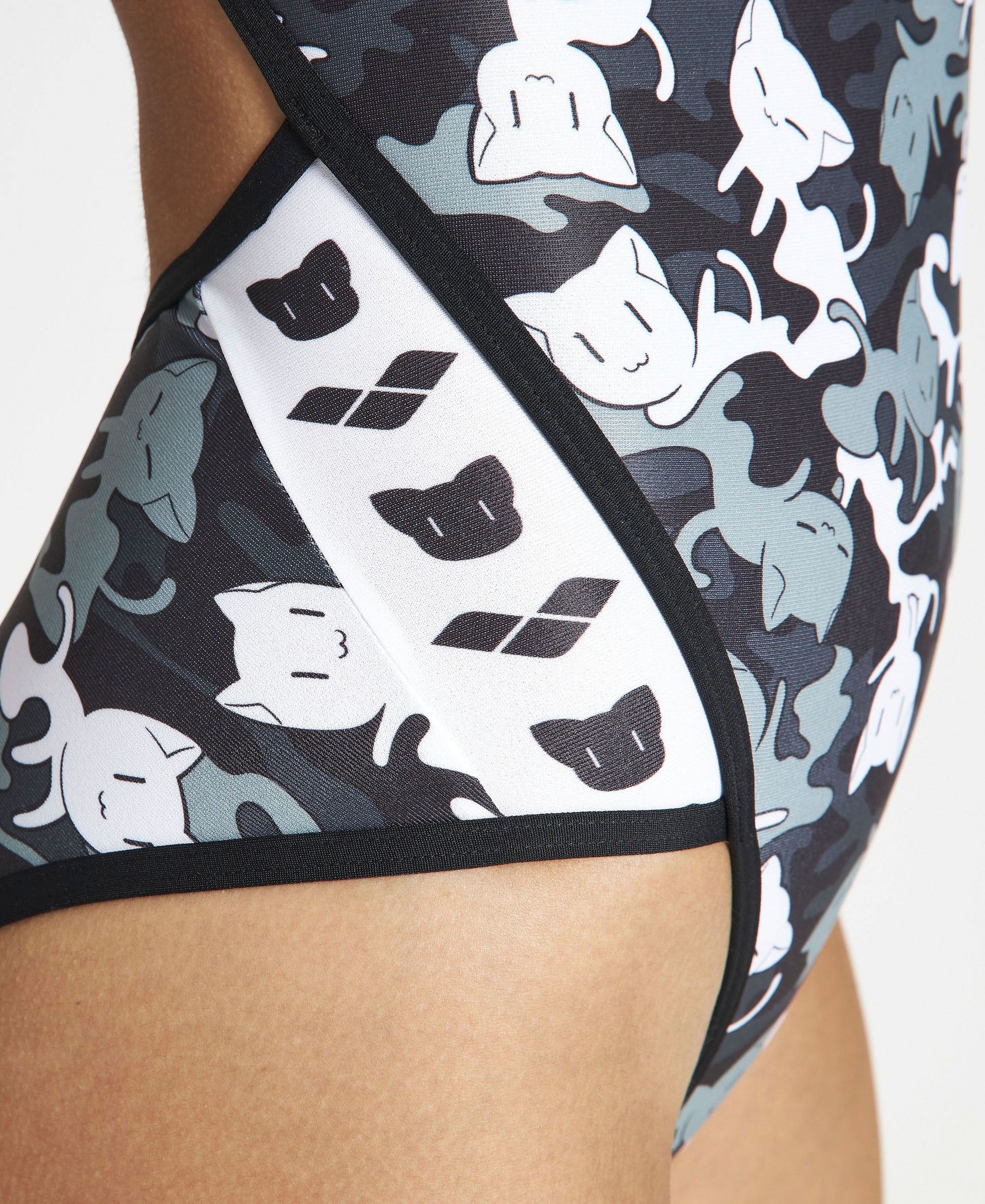 WOMEN CRAZY CAMO CATS SUPERFLY BACK ONE PIECE