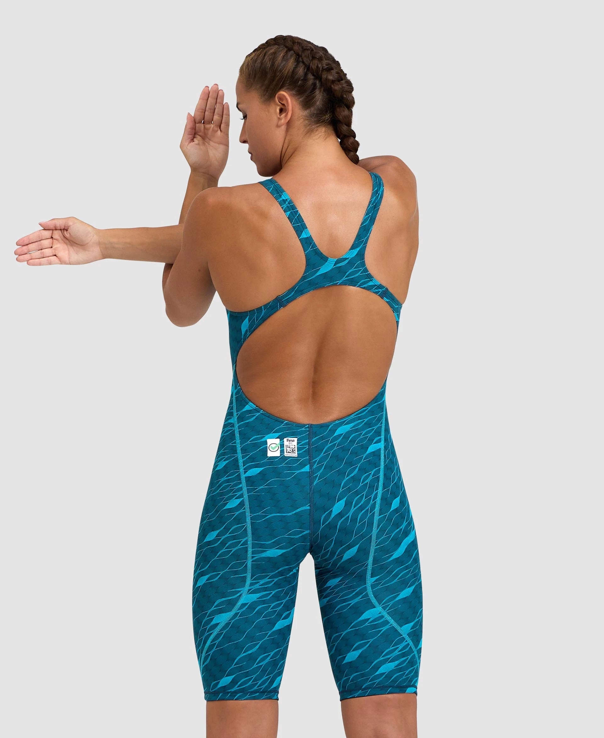 WOMEN POWERSKIN ST NEXT (LIMITED EDITION) OPEN BACK - CLEAN-SEA-BLUE - FINA APPROVED