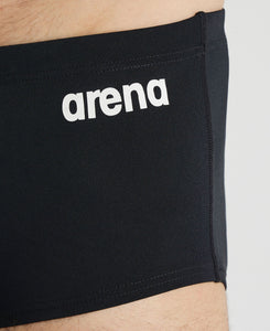 Men Solid Squared Short