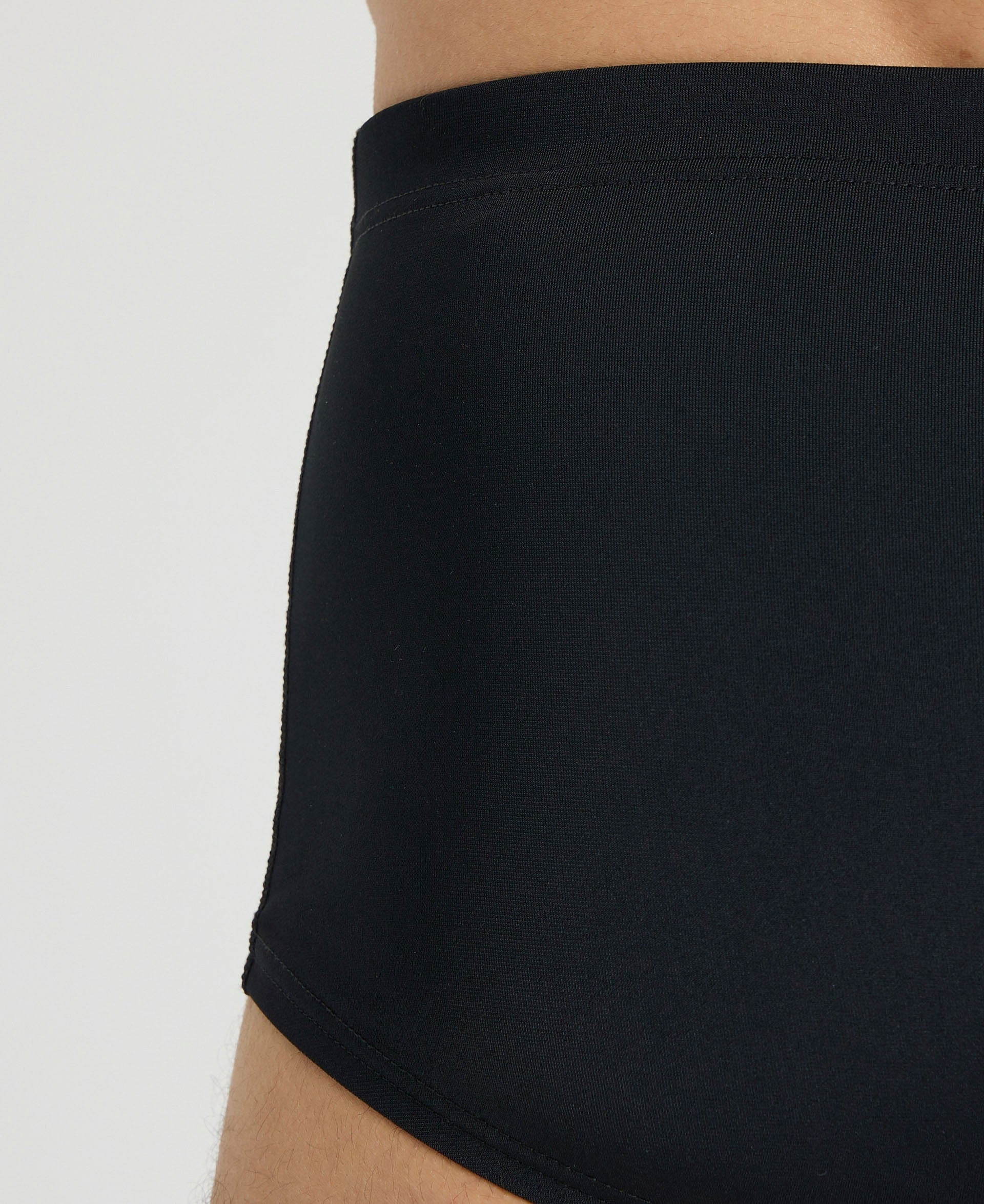 Men Solid Squared Short