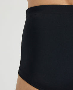 Men Solid Squared Short